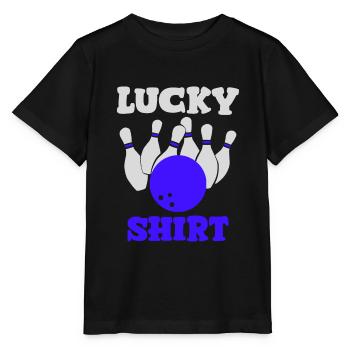 chemise porte-bonheur bowling - T-shirt bio MINI CREATOR Stanley/Stella Enfant - noir - Devant - Mikhail (115cm)
