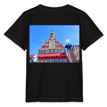 Altes Rathaus Esslingen am Neckar - Stanley/Stella Kinder T-Shirt MINI CREATOR  - Schwarz - Vorne - Mikhail (115cm)