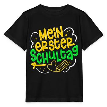 Einschulung Erster Schultag - Stanley/Stella Kinder T-Shirt MINI CREATOR  - Schwarz - Vorne - Mikhail (115cm)