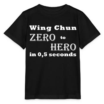 Maillot Wing Chun zéro à héros - T-shirt bio MINI CREATOR Stanley/Stella Enfant - noir - Devant - Mikhail (115cm)