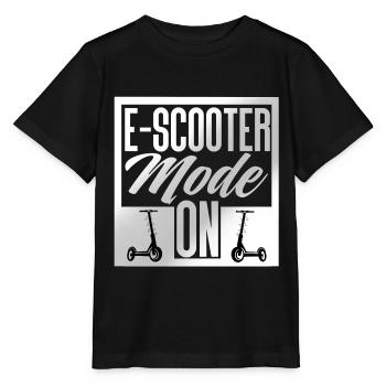 E Scooter Scooter Scooter Scooter électrique - T-shirt bio MINI CREATOR Stanley/Stella Enfant - noir - Devant - Mikhail (115cm)
