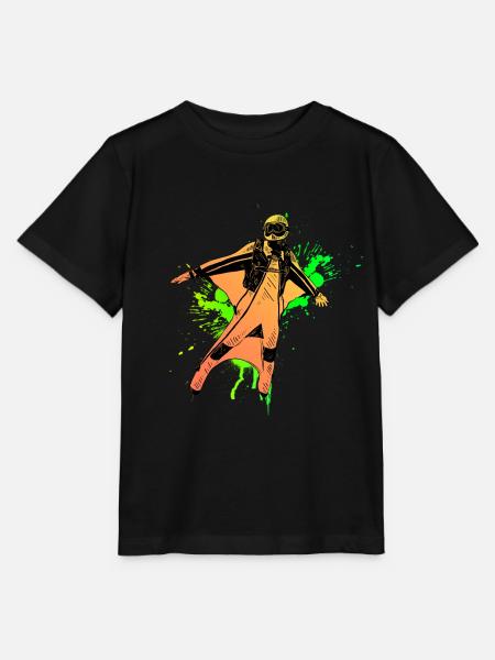 Wingsuit - Stanley/Stella Kinder T-Shirt MINI CREATOR - Schwarz