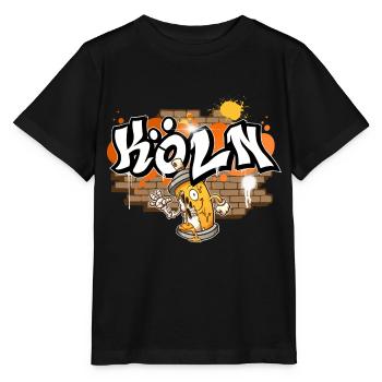 Cologne Graffiti - T-shirt bio MINI CREATOR Stanley/Stella Enfant - noir - Devant - Mikhail (115cm)