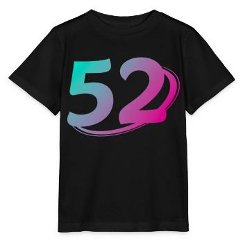 Nummer 52 mehrfarbig - Stanley/Stella Kinder T-Shirt MINI CREATOR  - Schwarz - Vorne - Mikhail (115cm)