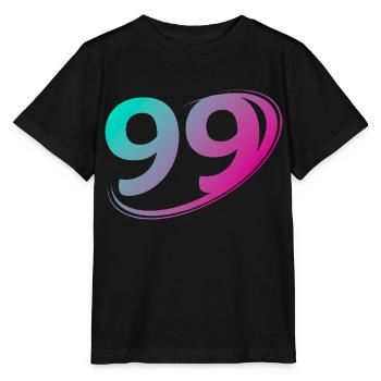 Nummer 99 mehrfarbig - Stanley/Stella Kinder T-Shirt MINI CREATOR  - Schwarz - Vorne - Mikhail (115cm)