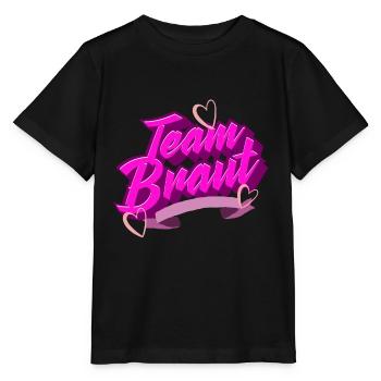 Team Braut - Stanley/Stella Kinder T-Shirt MINI CREATOR  - Schwarz - Vorne - Mikhail (115cm)
