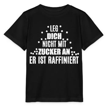 Leg dich nicht mit Zucker an - Stanley/Stella Kinder T-Shirt MINI CREATOR  - Schwarz - Vorne - Mikhail (115cm)