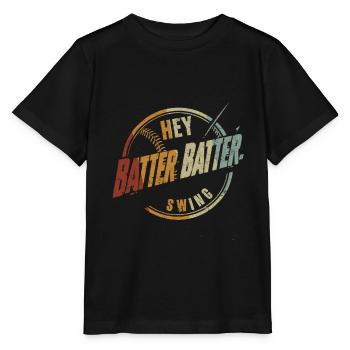 Baseball Sports Baseball Player Pitcher Catcher USA - Stanley/Stella MINI CREATOR Kids’ T-Shirt - black - Front - Mikhail (115cm)