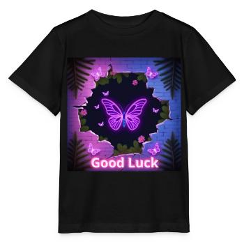 Good Luck - Stanley/Stella MINI CREATOR Kids’ T-Shirt - black - Front - Mikhail (115cm)