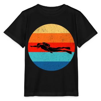 Tauchen Taucher - Stanley/Stella Kinder T-Shirt MINI CREATOR  - Schwarz - Vorne - Mikhail (115cm)