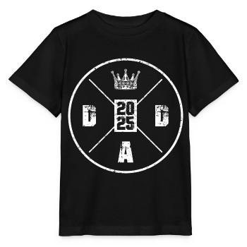 Dad 2025 Vaterschaft Papa - Stanley/Stella Kinder T-Shirt MINI CREATOR  - Schwarz - Vorne - Mikhail (115cm)