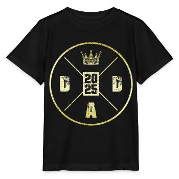 Dad 2025 Vaterschaft Papa - Stanley/Stella Kinder T-Shirt MINI CREATOR  - Schwarz - Vorne - Mikhail (115cm)
