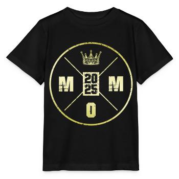 Mom 2025 Mutterschaft Mama - Stanley/Stella Kinder T-Shirt MINI CREATOR  - Schwarz - Vorne - Mikhail (115cm)
