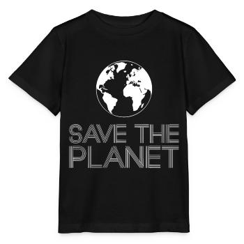 Save the Planet Earth Environmental Activists - Stanley/Stella MINI CREATOR Kids’ T-Shirt - black - Front - Mikhail (115cm)