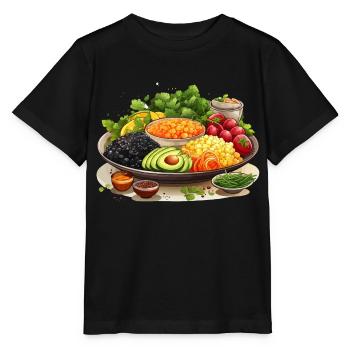 Genuss im Garten - Stanley/Stella Kinder T-Shirt MINI CREATOR  - Schwarz - Vorne - Mikhail (115cm)