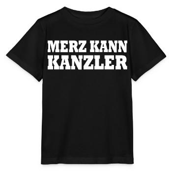 Merz peut être chancelier - T-shirt bio MINI CREATOR Stanley/Stella Enfant - noir - Devant - Mikhail (115cm)