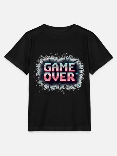 Game Over - Retro Gaming - Stanley/Stella Kinder T-Shirt MINI CREATOR - Schwarz