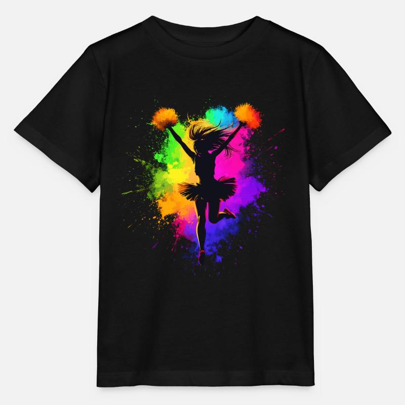 Bunter Cheerleader Cheerleading - Stanley/Stella Kinder T-Shirt MINI CREATOR  - Schwarz
