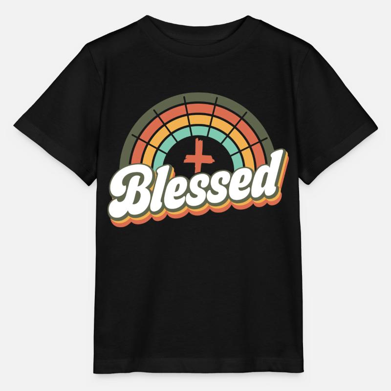 gesegnet - Stanley/Stella Kinder T-Shirt MINI CREATOR  - Schwarz