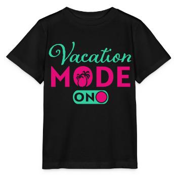 Vacation mode on - Stanley/Stella MINI CREATOR Kids’ T-Shirt - black - Front - Mikhail (115cm)
