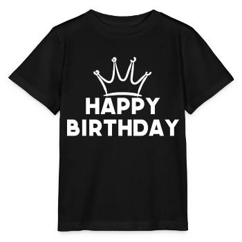 Bon anniversaire - T-shirt bio MINI CREATOR Stanley/Stella Enfant - noir - Devant - Mikhail (115cm)