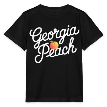 Georgia Peach Script - Stanley/Stella MINI CREATOR Kids’ T-Shirt - black - Front - Mikhail (115cm)