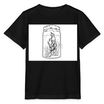 Calmar - T-shirt bio MINI CREATOR Stanley/Stella Enfant - noir - Devant - Mikhail (115cm)