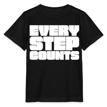 Chaque pas compte - T-shirt bio MINI CREATOR Stanley/Stella Enfant - noir - Devant - Mikhail (115cm)