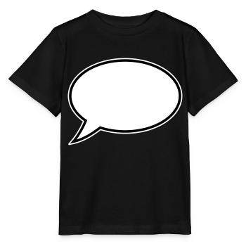 Conception de bulles de dialogue - T-shirt bio MINI CREATOR Stanley/Stella Enfant - noir - Devant - Mikhail (115cm)