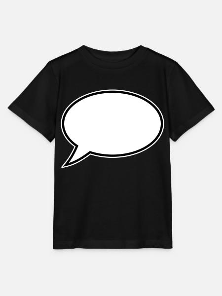 Sprechblase Design - Stanley/Stella Kinder T-Shirt MINI CREATOR - Schwarz