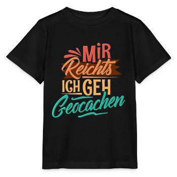 Geocaching - Stanley/Stella Kinder T-Shirt MINI CREATOR  - Schwarz - Vorne - Mikhail (115cm)