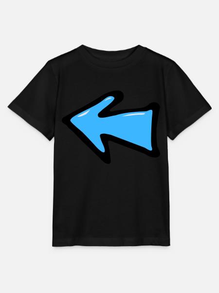 Punkt-Pfeil - Stanley/Stella Kinder T-Shirt MINI CREATOR - Schwarz