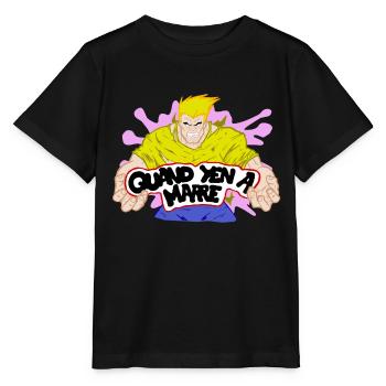 Quand yen a marre - T-shirt bio MINI CREATOR Stanley/Stella Enfant - noir - Devant - Mikhail (115cm)