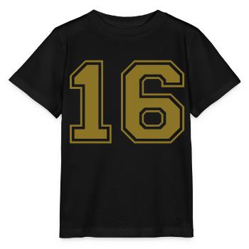 nummer - 16 - Stanley/Stella Kinder T-Shirt MINI CREATOR  - Schwarz - Vorne - Mikhail (115cm)