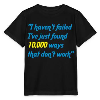 haven't failed - T-shirt bio MINI CREATOR Stanley/Stella Enfant - noir - Devant - Mikhail (115cm)