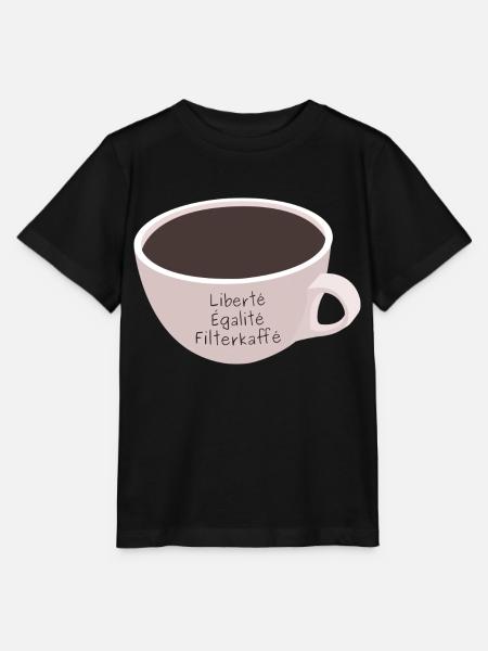 Liberte Egalite Filterkaffee - Stanley/Stella Kinder T-Shirt MINI CREATOR  - Schwarz