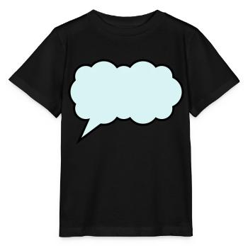 sprechblase cloud - Stanley/Stella Kinder T-Shirt MINI CREATOR  - Schwarz - Vorne - Mikhail (115cm)