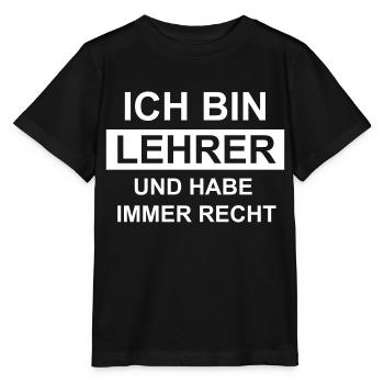 professeur - T-shirt bio MINI CREATOR Stanley/Stella Enfant - noir - Devant - Mikhail (115cm)
