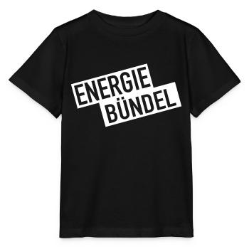 Energie Bündel - Stanley/Stella Kinder T-Shirt MINI CREATOR  - Schwarz - Vorne - Mikhail (115cm)