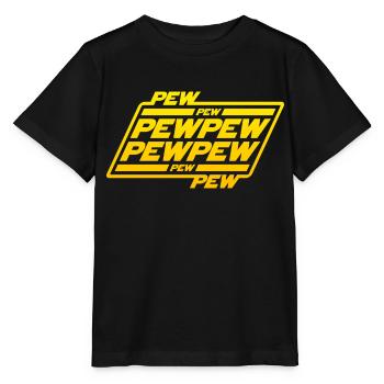 Pew Pew Pew - Stanley/Stella MINI CREATOR Kids’ T-Shirt - black - Front - Mikhail (115cm)