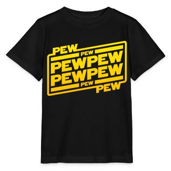 Pew Pew Pew - T-shirt bio MINI CREATOR Stanley/Stella Enfant - noir - Devant - Mikhail (115cm)