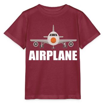 avion - T-shirt bio MINI CREATOR Stanley/Stella Enfant - bordeaux - Devant - Kain (125cm)