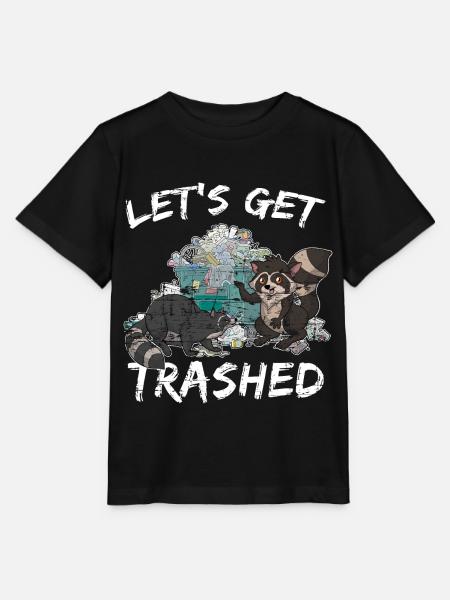 Raccoon Gift Raccoon - Stanley/Stella MINI CREATOR Kids’ T-Shirt - black