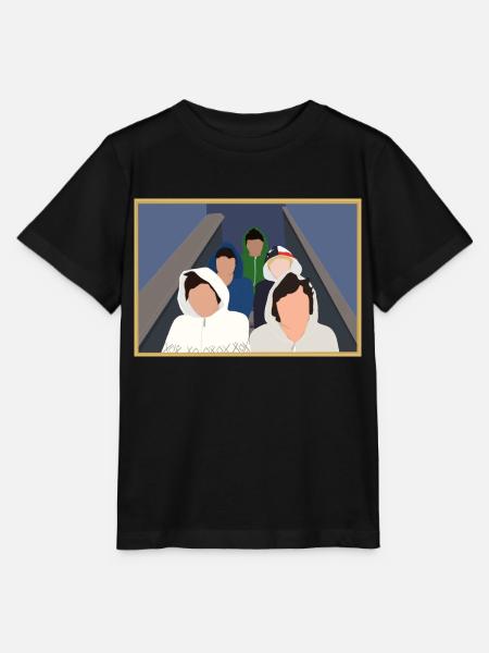 Boys stairs - Stanley/Stella Kinder T-Shirt MINI CREATOR  - Schwarz