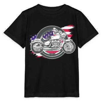 motorcycle motorcycle - Stanley/Stella MINI CREATOR Kids’ T-Shirt - black - Front - Mikhail (115cm)