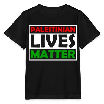 Palestinian Lives Matter - Palestine - Palestina - Stanley/Stella MINI CREATOR Kids’ T-Shirt - black - Front - Mikhail (115cm)
