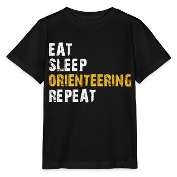 manger sommeil Course d’orientation - T-shirt bio MINI CREATOR Stanley/Stella Enfant - noir - Devant - Mikhail (115cm)