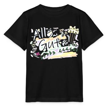 Alles Gute - Stanley/Stella Kinder T-Shirt MINI CREATOR  - Schwarz - Vorne - Mikhail (115cm)