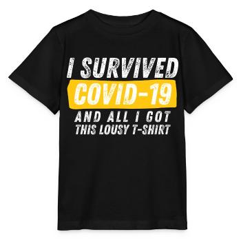 I Survived Covid-19 - Stanley/Stella Kinder T-Shirt MINI CREATOR  - Schwarz - Vorne - Mikhail (115cm)