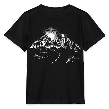 Cool skieur cadeau panoramique ski ski - T-shirt bio MINI CREATOR Stanley/Stella Enfant - noir - Devant - Mikhail (115cm)